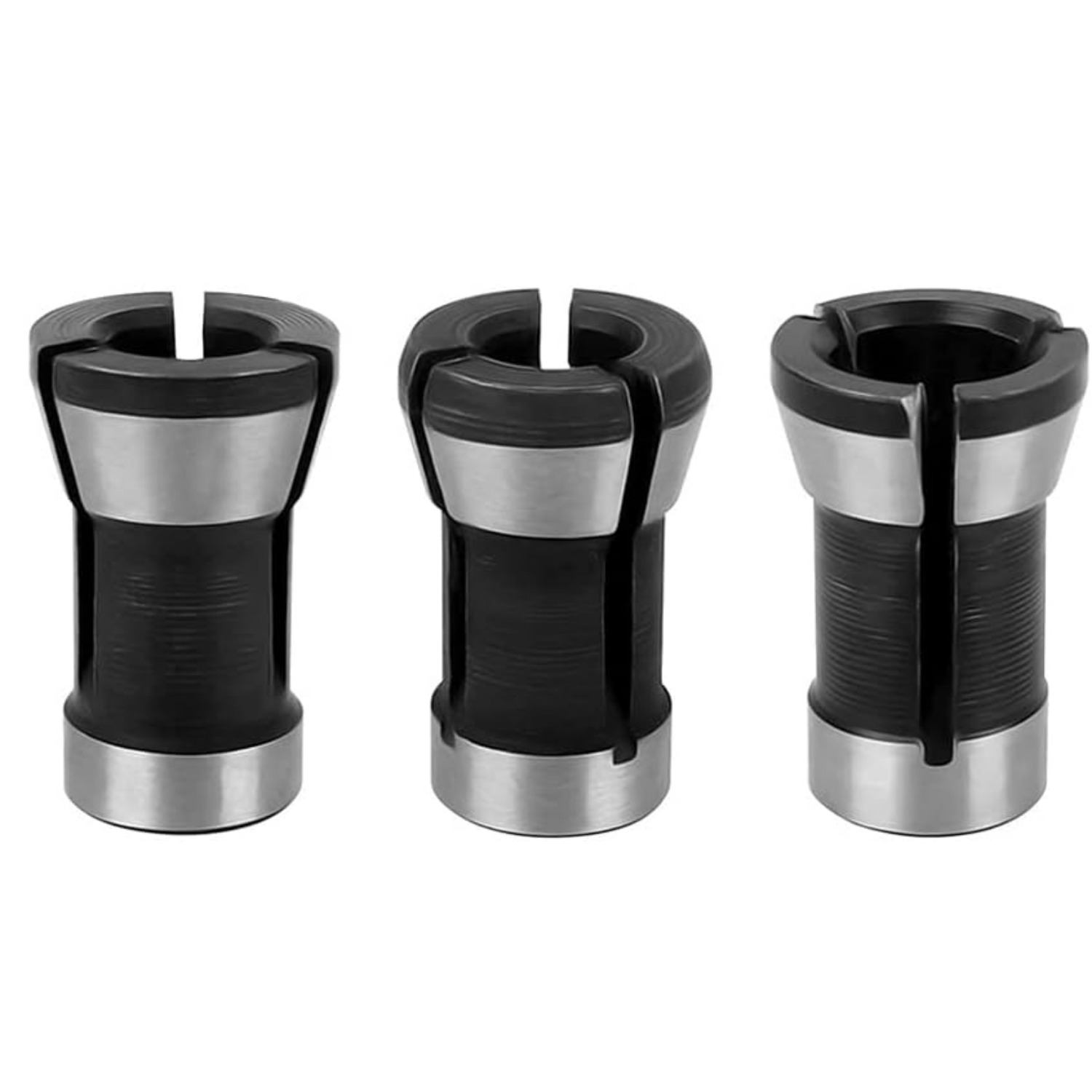 3 pçs de alta precisão trimmer pinça adaptador roteador bit pinça mandril fixação adaptador para máquina corte gravura