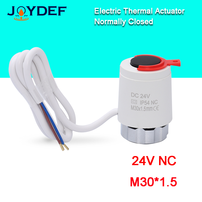 1/5/10 個 24V 常閉 NC/常開 NO M30*1.5mm 電気サーマルアクチュエータ床暖房用 TRV Radiato