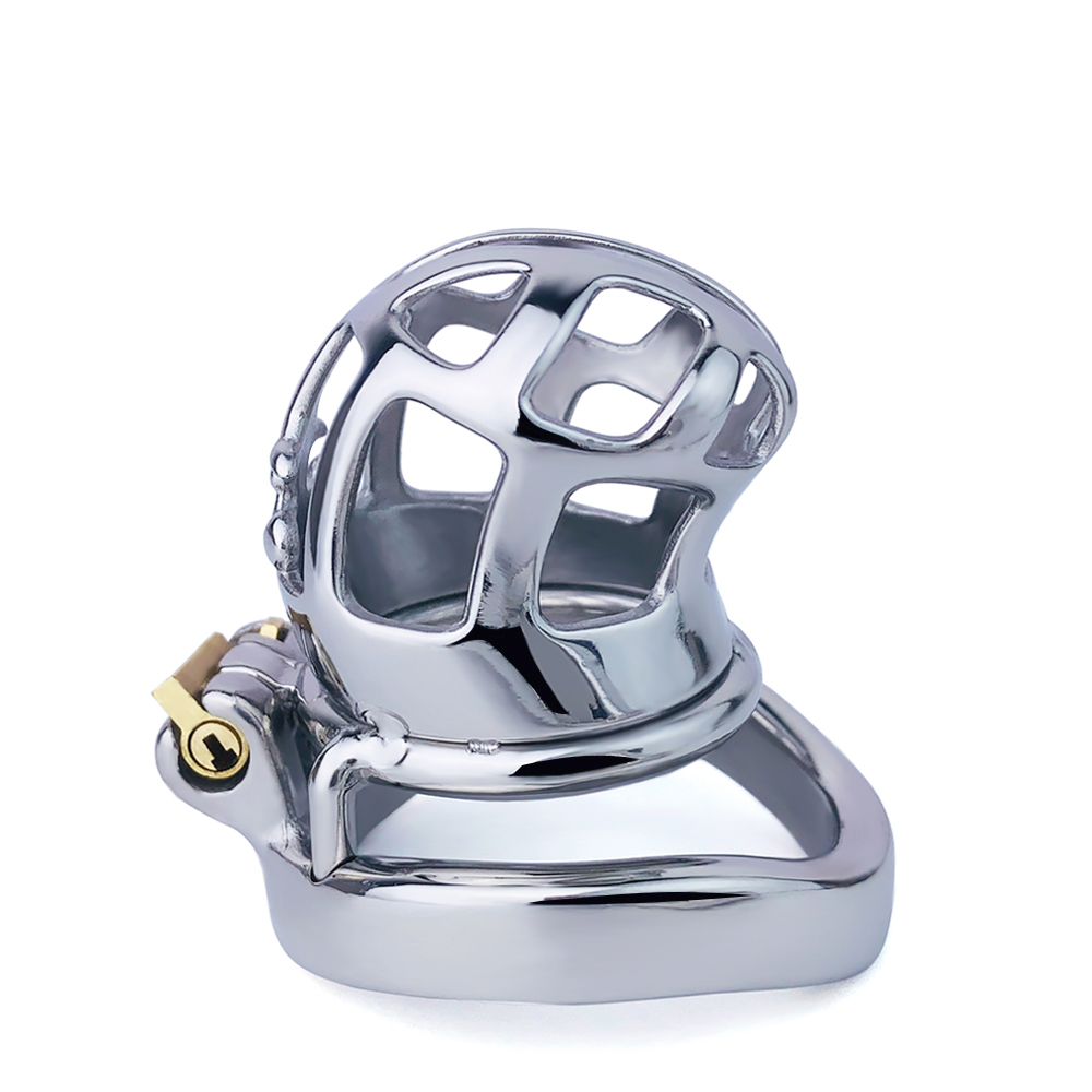 FRKO Sissy Male Small Chastity Cage Cross Design Arc Penis Rings Invisible Cock Lock Abstinence Restrain Device 18 Ship From USA