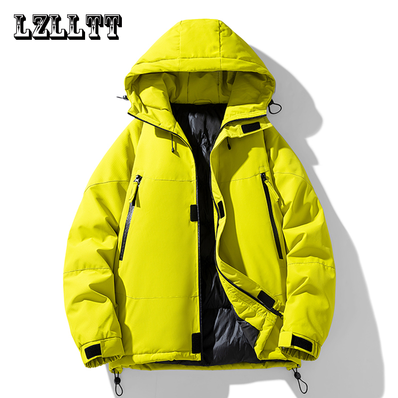 Homens inverno novo ao ar livre quente parkas jaqueta casaco outono outwear casual à prova dwaterproof água grosso velo parkas jaquetas masculino lzlltt