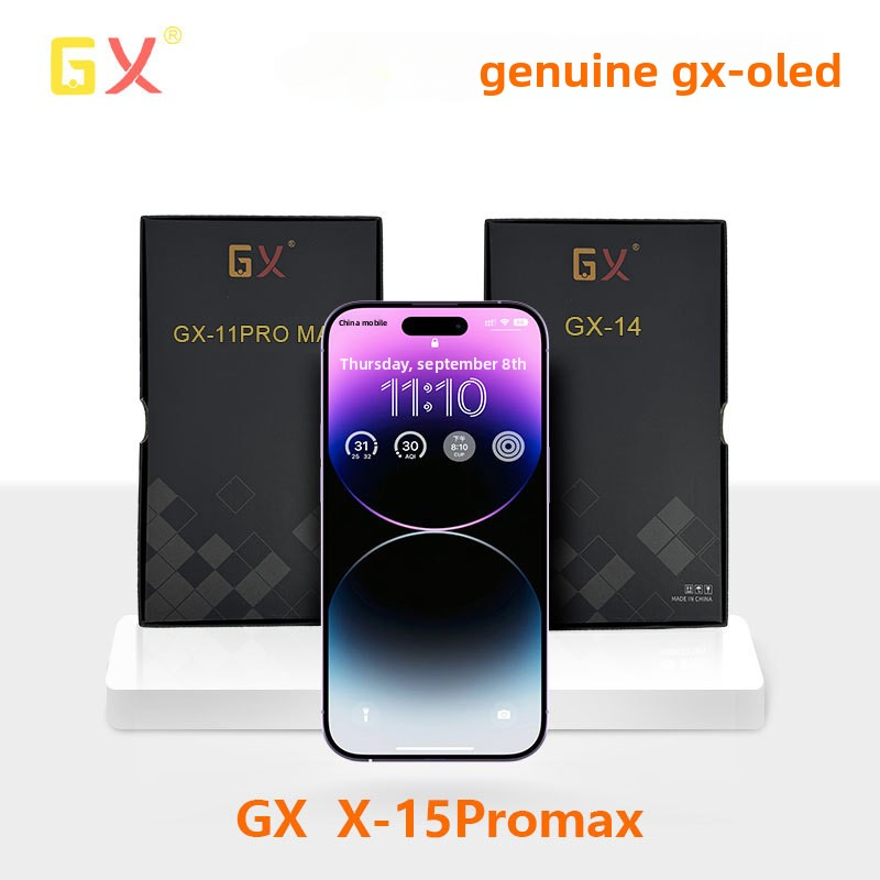 Pantalla OLED GX 100% para iPhone 13 14 15 15Pro 16Pro Max, Pantalla True Tone con Pantalla Táctil 3D para Reemplazo de iPhone con Herramientas