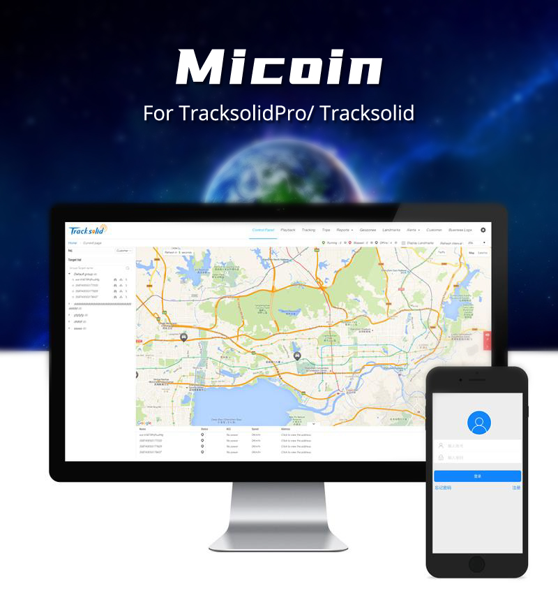 Jimimax Micoin For TracksolidPro Service Tracking Platform With History Playback Suit GPS Tracker DashCam Renew