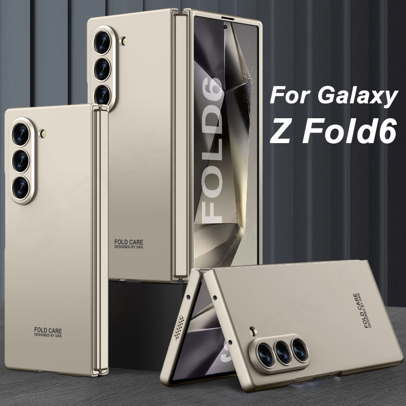 GKK Ultracienkie plastikowe etui pancerne do aparatu Samsung Galaxy Z Fold 6, ochronne, odporne na wstrząsy, matowe etui do Galaxy Z Fold 5, etui