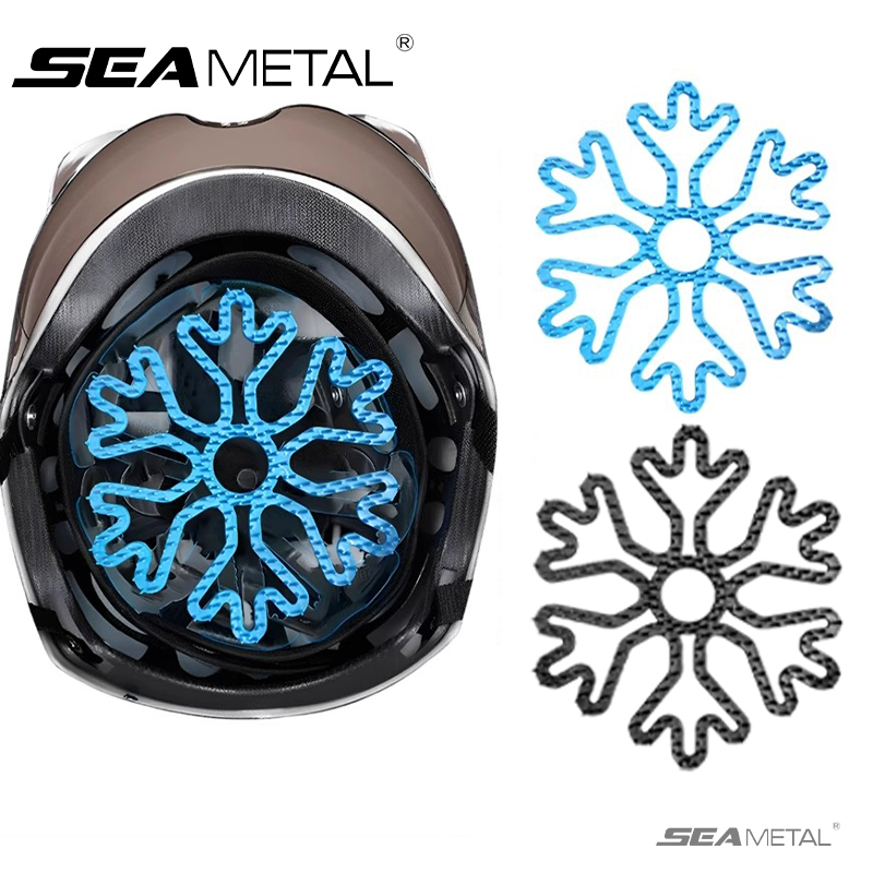 SEAMETAL Motorcycle Helmet Interior Pad Flexible Helmet Inner Silicone Pad Interior Protector Helmet Padding Motorcycle Helmet