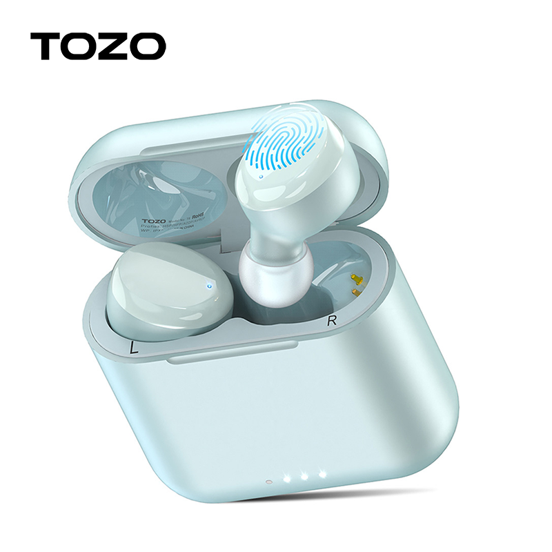TOZO-Écouteurs sans fil Bluetooth T6, son profond injuste, étanche IPX8, port confortable, 45 heures de lecture