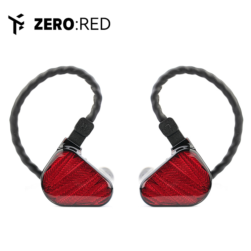TRUTHEAR x Crinacle ZERO: КРАСНЫЕ наушники-вкладыши с двумя динамическими драйверами и 2-контактным кабелем 0,78