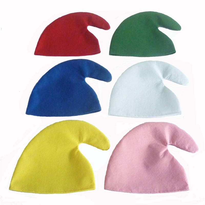 Simple Elves หมวกคริสต์มาสหมวกอุ่นเทศกาลเครื่องแต่งกาย COSPLAY แสดง PROP Deco D5QA