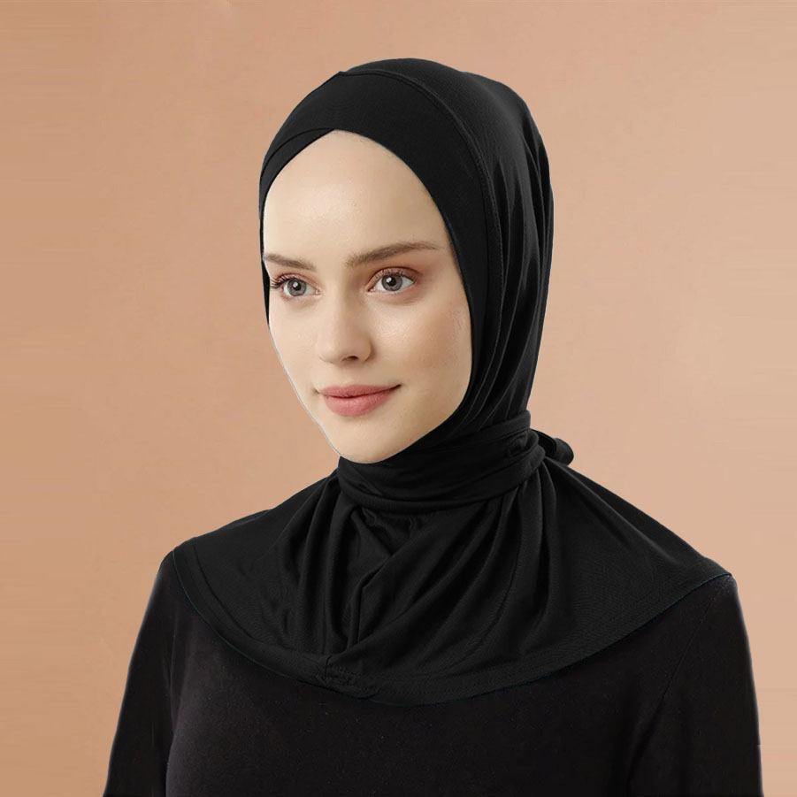 1 pz semplici cappelli da preghiera donne Hijab islamico turbante istantaneo musulmano