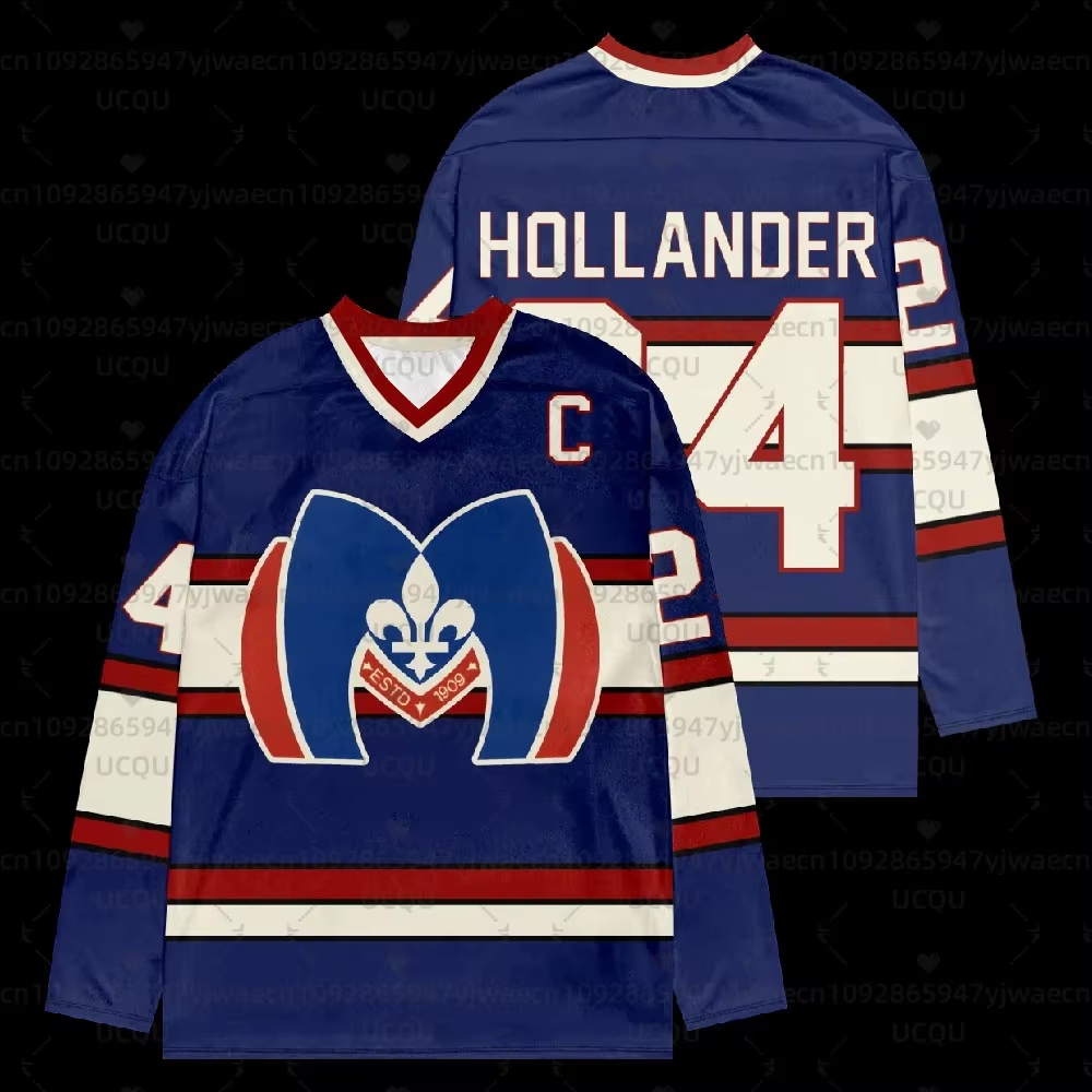 ใหม่เสื้อฮอกกี้แขนยาวแบบอุ่นได้สำหรับผู้ชายและผู้หญิง Rozanov HOLLANDER เสื้อยืดเสื้อพูลโอเวอร์สำหรับทุกเพศเสื้อแฟนคลับ