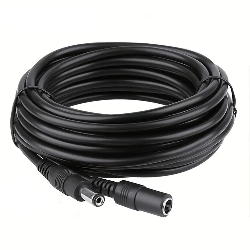 Cabo de extensão de alimentação dc12v 2.1*5.5mm conector macho para fêmea para câmera de segurança cctv 3m/5m/10m/15m/20m/30m cabo de alimentação