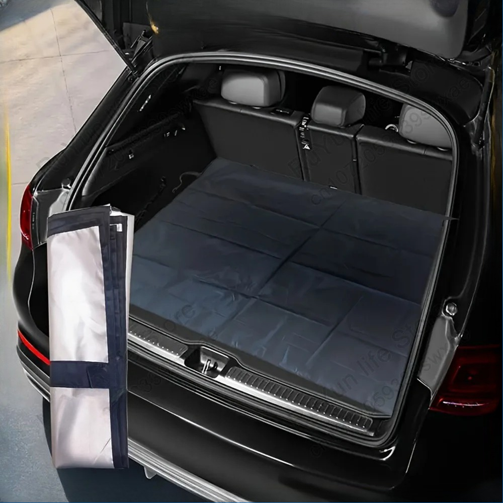 Estera de carga Universal impermeable de fibra de poliéster, forro de equipaje portátil a prueba de polvo, estera para mascotas para protección de maletero de coche SUV