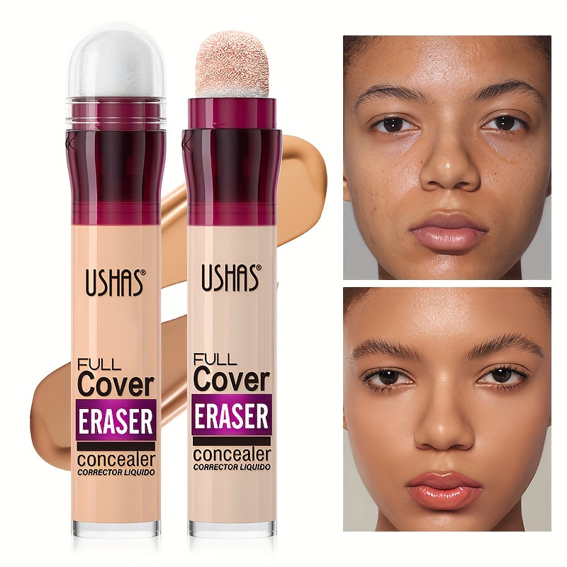 Nieuwe Spons Head Concealer voor Donkere Kringen Sproeten Acne Pigmentatie en Vlekken Langdurige Hydraterende Vloeibare Foundation