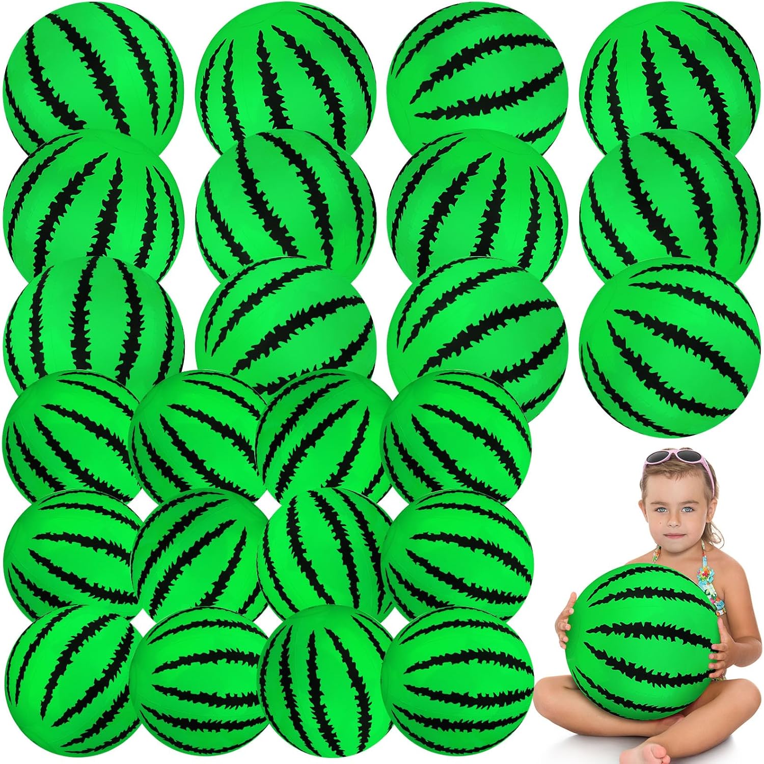 Bolas de Praia Infláveis em Forma de Melancia para Crianças e Adultos, Brinquedos para Piscina, Lembrancinhas de Festa de Aniversário, Brinquedos Aquáticos de Verão