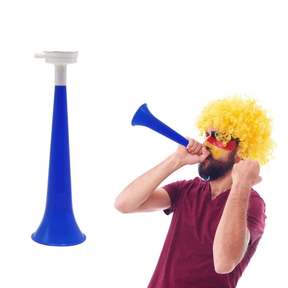 1x Cheer Plastic Hoorn Voetbalspel Fans Cheerleading Props Vuvuzela Voetbal Sport Tournam Kinderen Kids Trompet Willekeurige Kleur