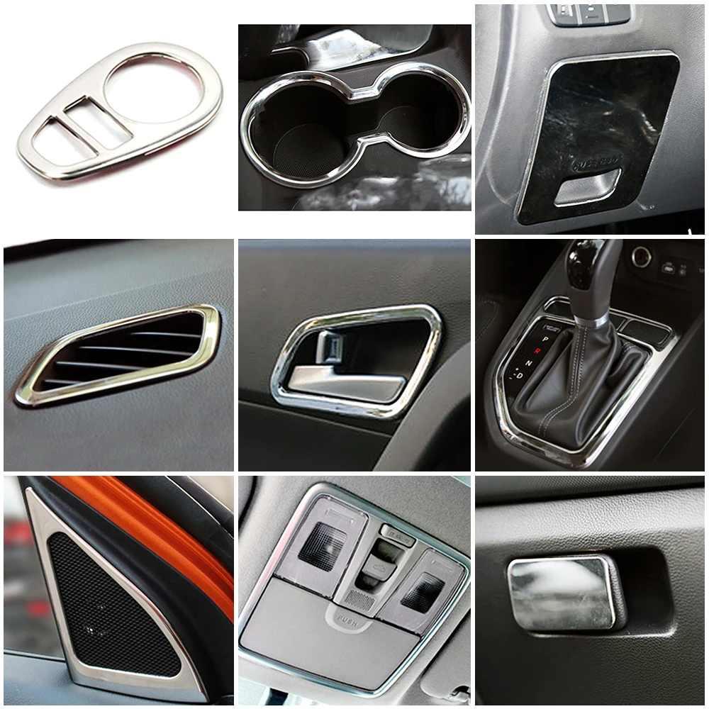 Interruptor de luz de lectura para espejo retrovisor, Panel de Cambio de marchas, embellecedor de soporte de vaso de agua, para Hyundai Creta IX25 2016-2018
