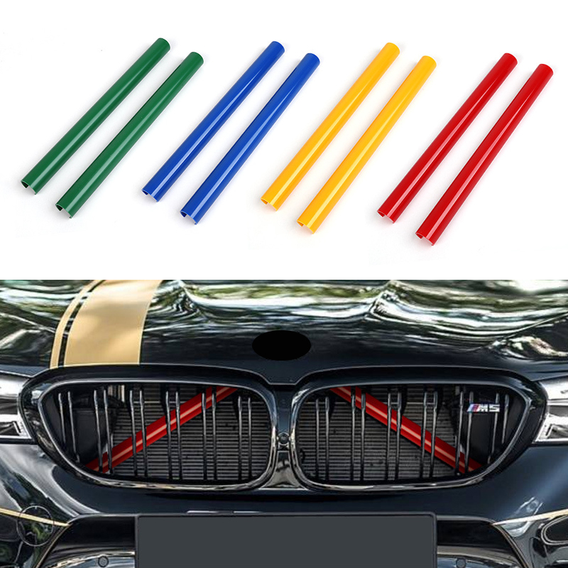 สําหรับ BMW 1 3 4 5 6 7 Series F20 F21 F30 F31 F34 F32 F33 F36 G30 G31 G32 G11 G12 GT รถด้านหน้า Grille Strips Trim อุปกรณ์เสริม