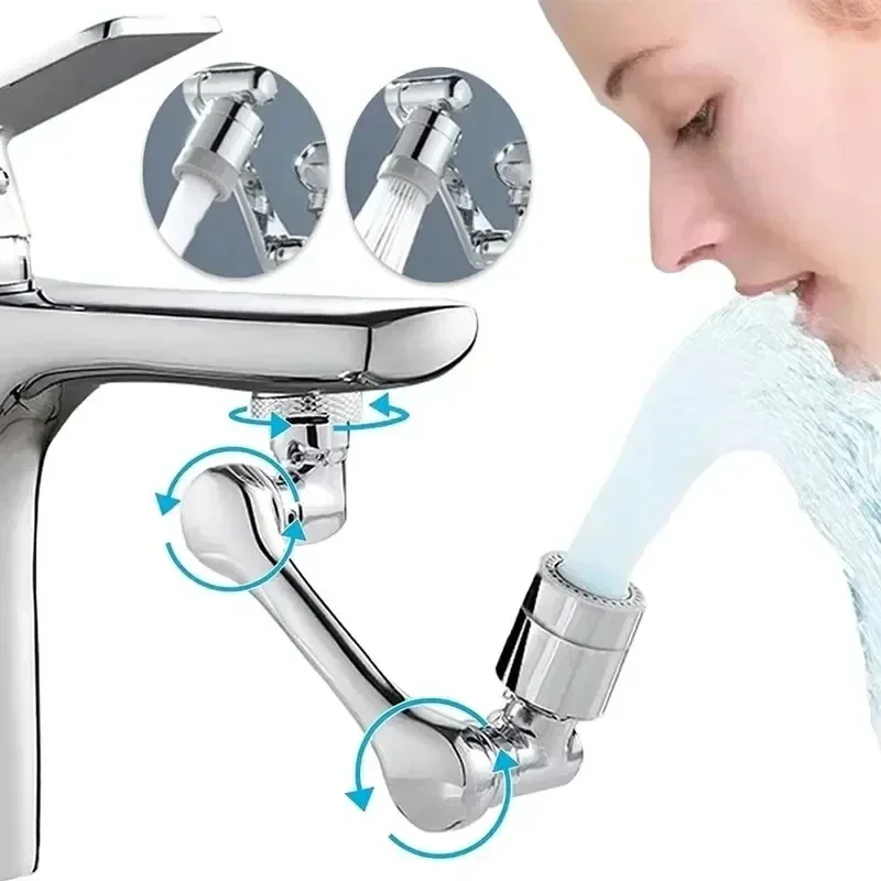 1080 °   Universal Rotation Wasserhahn Sprayer Kopf Extender 22mm Adapter Waschbecken Belüfter Bubbler Düse Küche Wasserhahn