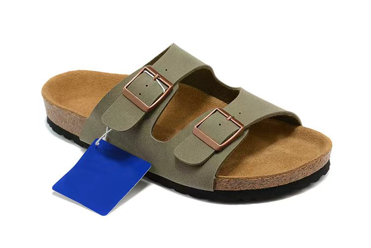 New Womens Clogs Boston Slides Mens Slippers Sandals Sliders Suede Leather Flips High Quality Spring Summer
