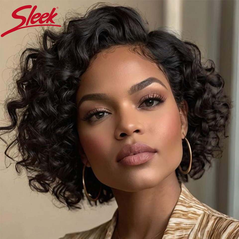 Elegante bodywave perucas de cabelo humano para as mulheres curto pixie corte perucas de renda 100% real brasileiro onda do corpo perucas de renda com cabelo do bebê