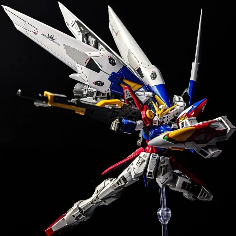 RG 1/144 ทรานส์ฟอร์มเมเบิลวิงซีโร่กันพลาชุดประกอบโมเดลโมบายสูทแอคชั่นฟิกเกอร์พร้อมเอฟเฟกต์เรืองแสงในที่มืดของเล่นเด็กของขวัญ