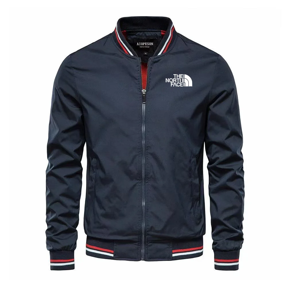 Men's woven casual multi-functional jacket, outdoor sports windproof, waterproof, sun-proof, hoodless slimming jacket