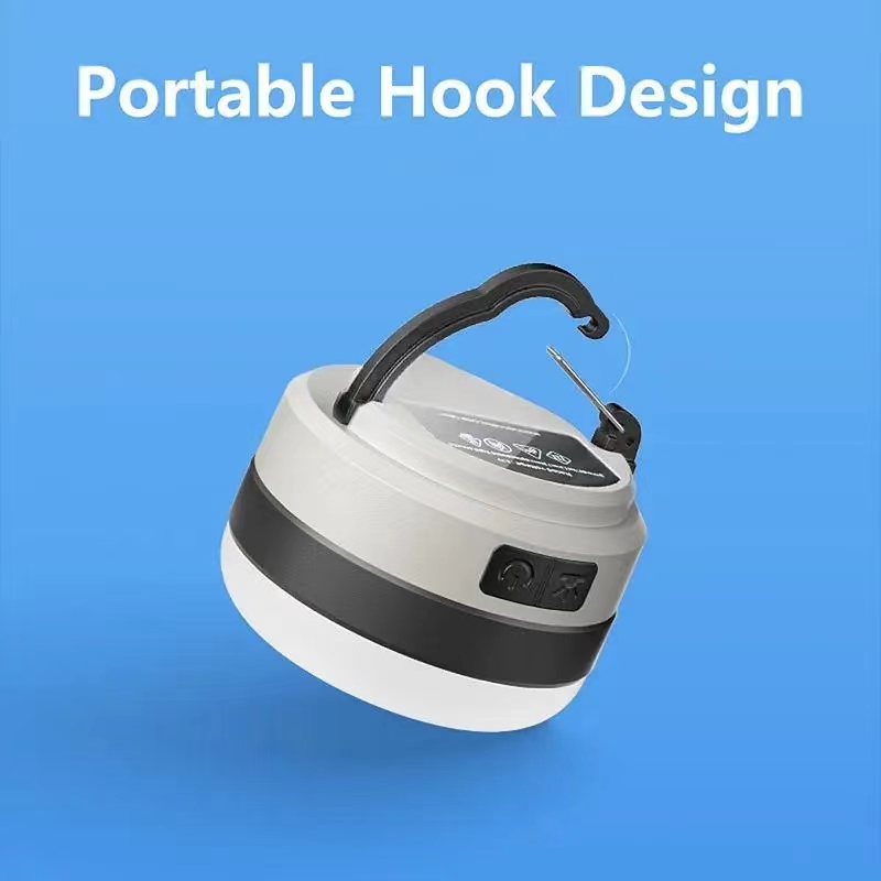 充電式LEDキャンプライト,屋外照明,暖かい光,ポータブルアカウント,懐中電灯,新品