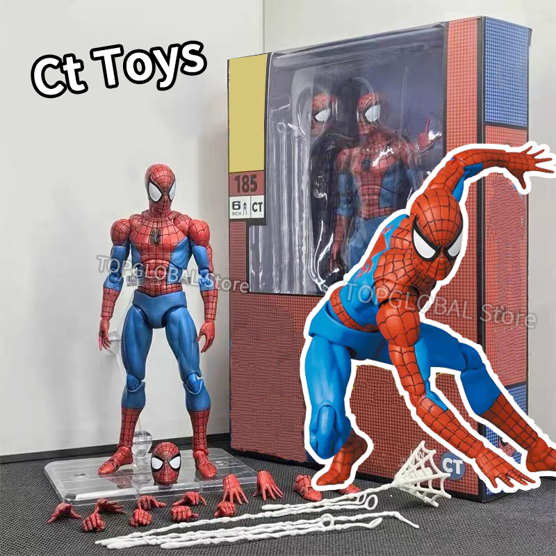 Новые игрушки CT, фигурка Человека-паука Mafex 185 Miles Morales 2099, классический костюм, фигурка Человека-паука, аниме Mafex185, фигурка, игрушки