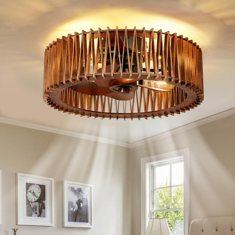 Nordycka Lampa Wisząca w Stylu Vintage Wabi Sabi z Litego Drewna w Kształcie Dyni, LED, do Sypialni, Domku Gościnnego, Dekoracja Domu, Nowość, Energooszczędna