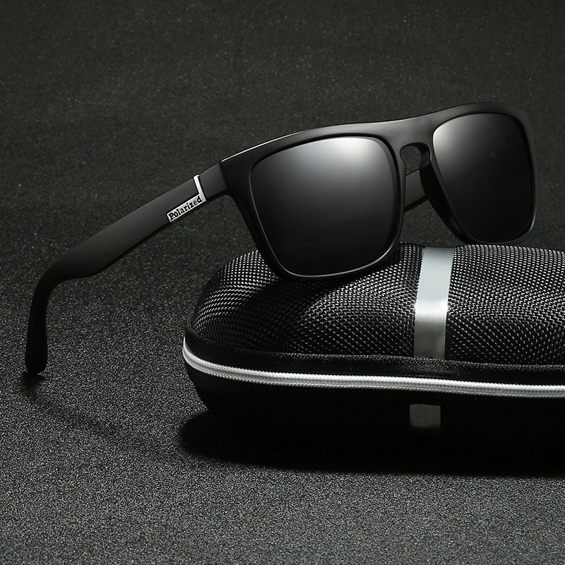 Vintage Square Sport Sunglasses para homens e mulheres, UV400 Eyewear, óculos polarizados, condução, pesca, marca de luxo, designer, elegante