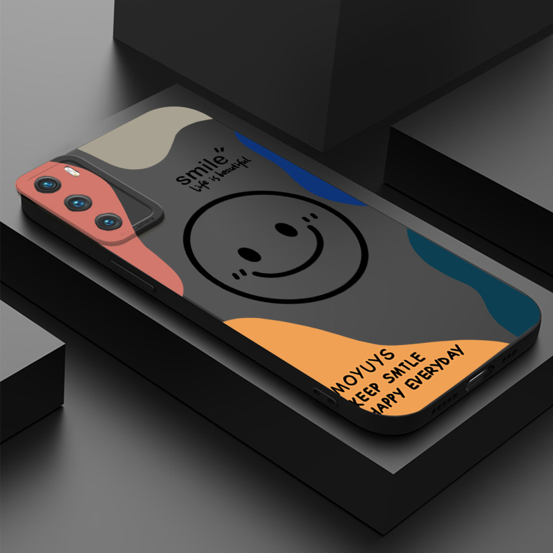 Cover per Telefono con Simpatico Cartone Animato Sorridente per Samsung Galaxy S26 S25 S24 S23 S22 Ultra Plus S21 FE A16 A33 A53 A34 A54 5G A35 A55