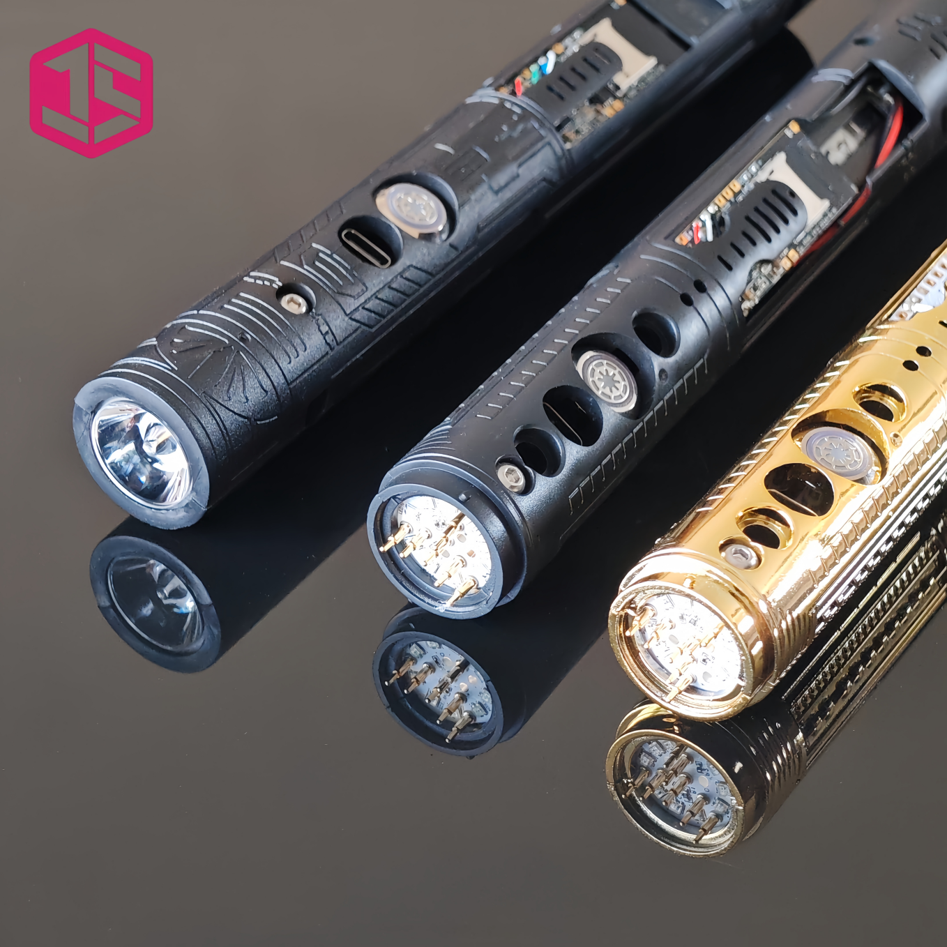 Kit de carte son RGB pour sabre laser Proffie NeoPixel Core Xenopixel3.0 avec mouvement fluide et poignée électronique Force Blaster