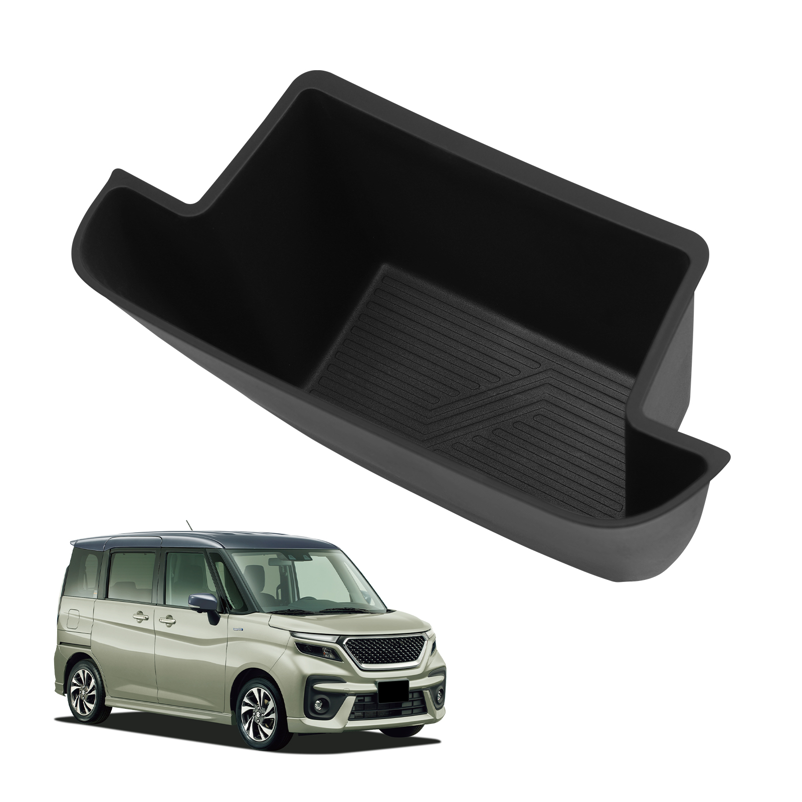 SMABEE voor Suzuki SOLIO/SOLIO BANDIT 2021-2025 Middenconsole Opbergdoos Auto Lade Organisatoren Accessoires Opruimen Zwart