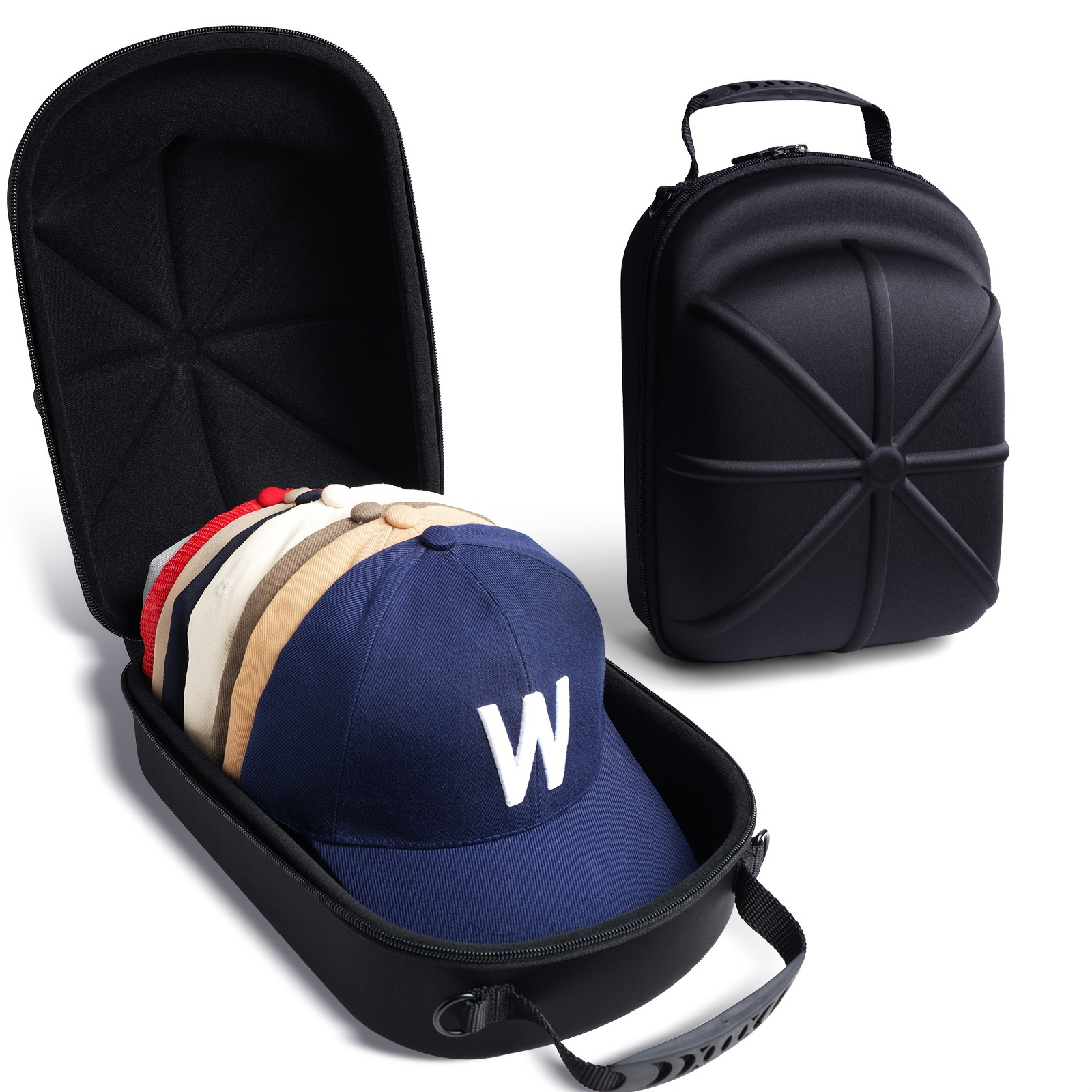1 Buah Topi Bisbol Tas Travel Topi Bisbol Tas Travel Kotak Pembawa Penyimpanan Tas Pajangan Topi Bisbol Eva Tas Pembawa