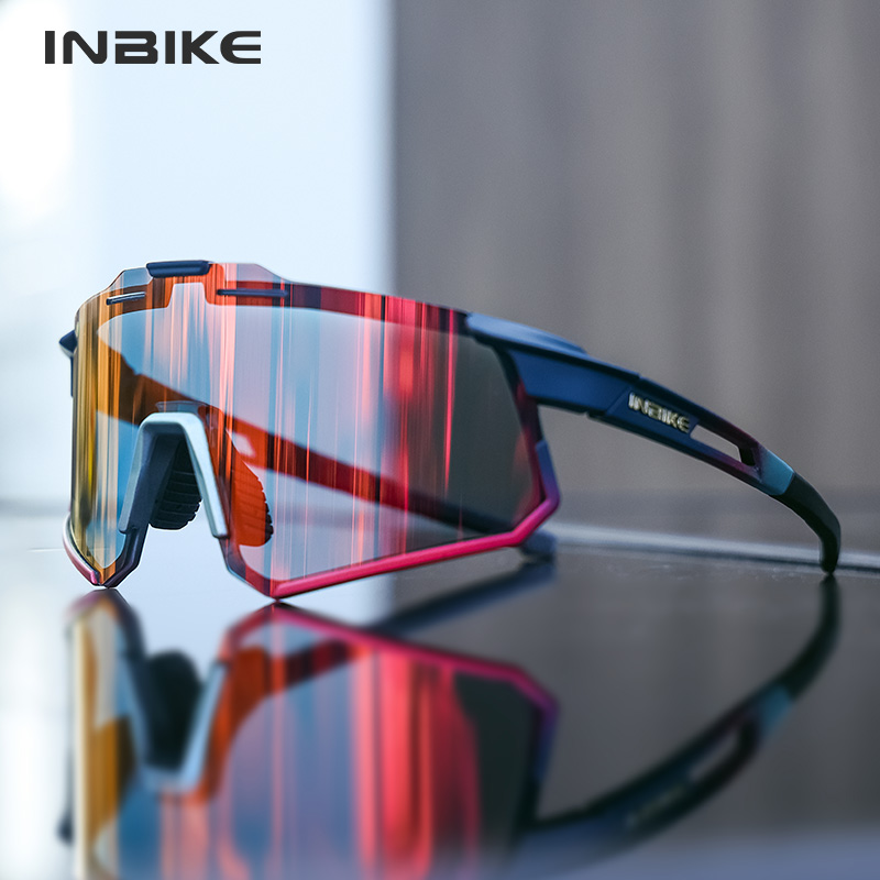 INBIKE fotochromowe okulary rowerowe profesjonalne okulary do jazdy rowerowe rowerowe wiatroszczelne okulary piaskowe dla mężczyzn