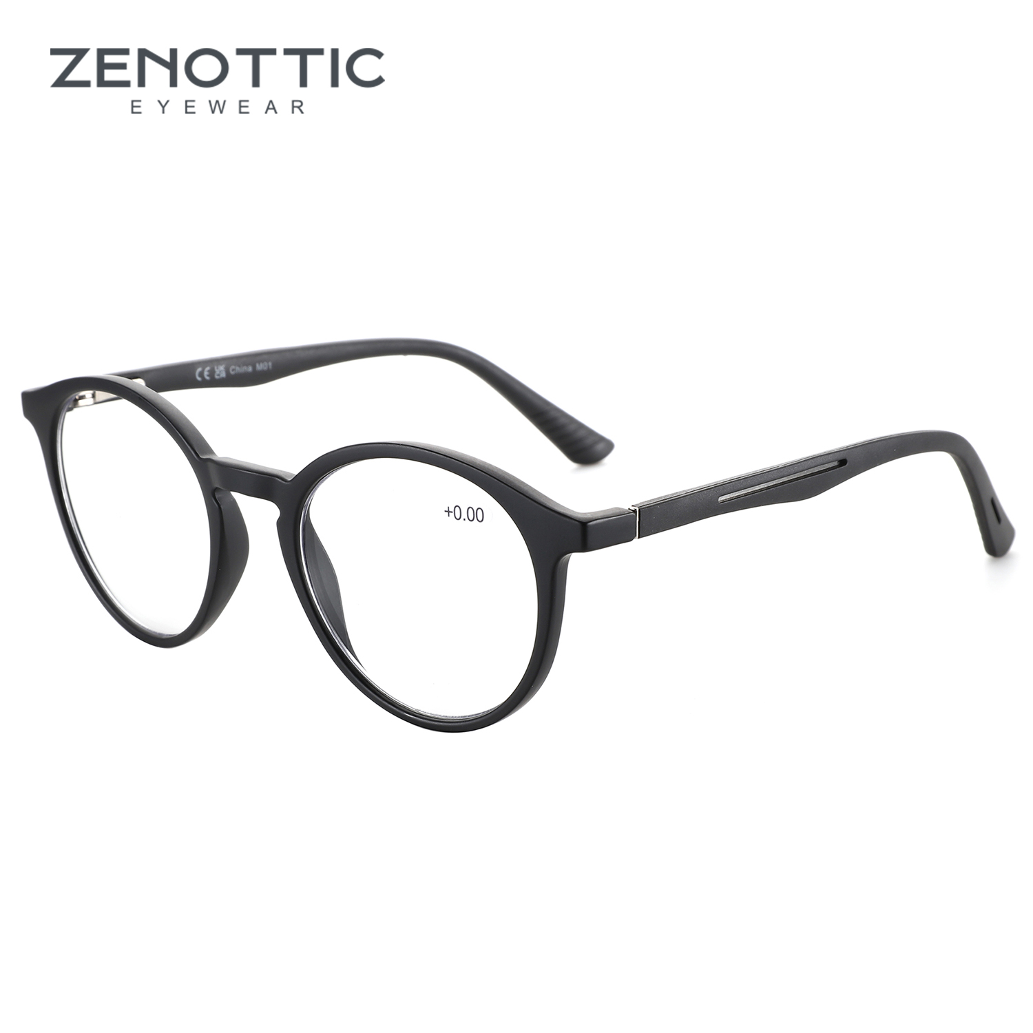 ZENOTTIC Fashion Round Anti Blue Light Blocking Reading Glasses Men Sport Readers Eyewear Women Anti Glare Computer Eyeglasses
