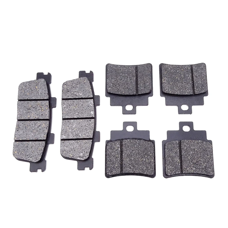 Para sym rv250 07-14 joymax 250i 06-15 gts300 08-14 gts250i 07-14 joymax 300i 09-15 6 unidades/conjuntos pastilhas de freio dianteiro + traseiro da motocicleta