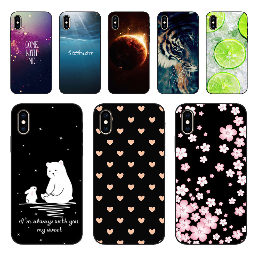 Чехол для iPhone X XS XR 10, мягкий силиконовый чехол из ТПУ для iPhone XS Max Coque Etui Bumper, задняя крышка для телефона, полная защита на 360 градусов