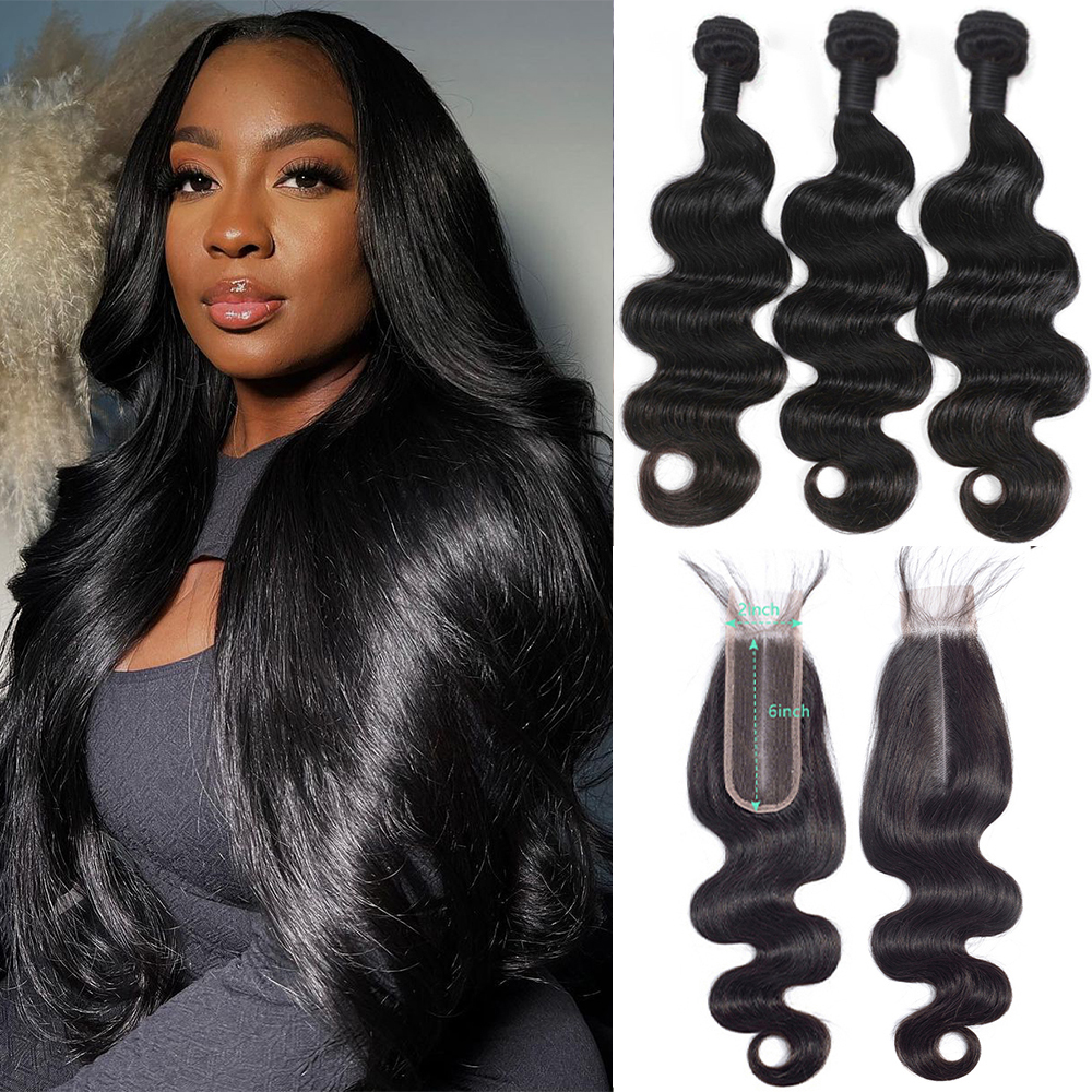 12A Body Wave Tissage Cheveux Humains Tissage Lot Brésilien 2x6 And 32 Inch Tissages Transaprent Mèches Avec Closures Tissage Livraison 3 Jours Closure Cheveux Humain Cheveux Humain Naturel