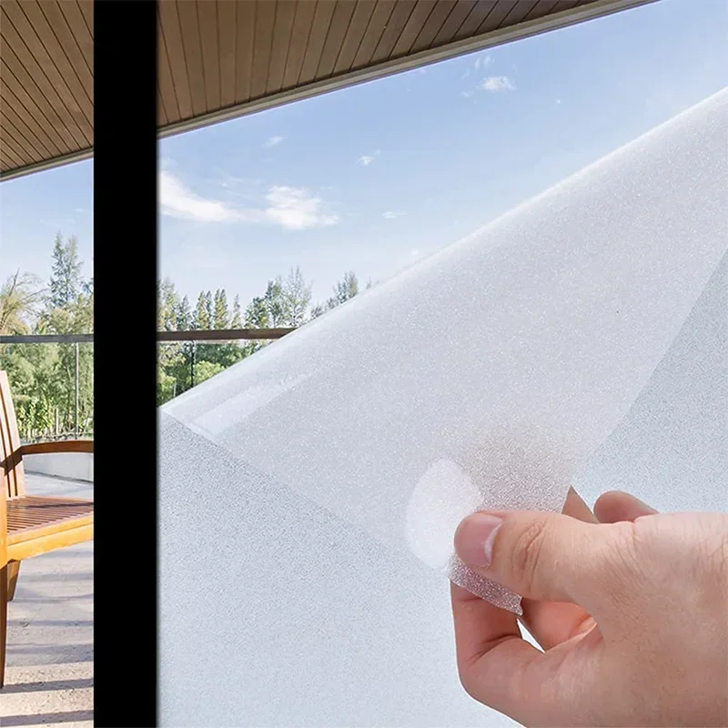 Película para ventana, película de privacidad para ventana de vidrio esmerilado, sin pegamento, película de privacidad para ventana de baño, adhesivo estático, no adhesivo, bloqueador de calor solar