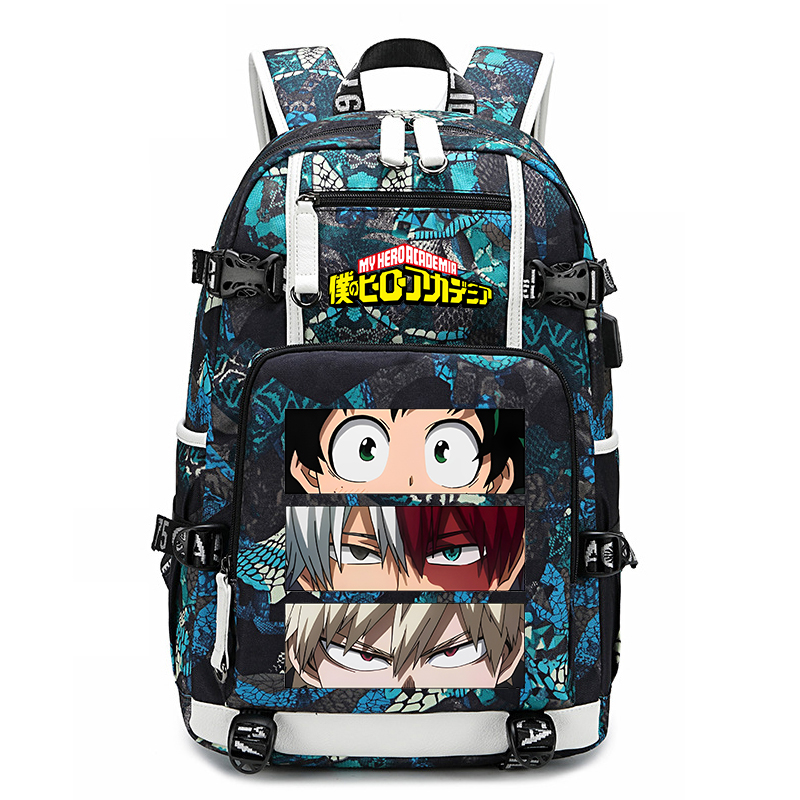 Mochila escolar My Hero Academia de Anime para estudiantes, mochila de gran capacidad, bolsa de viaje al aire libre para jóvenes, regalo para la vuelta a la escuela para niños