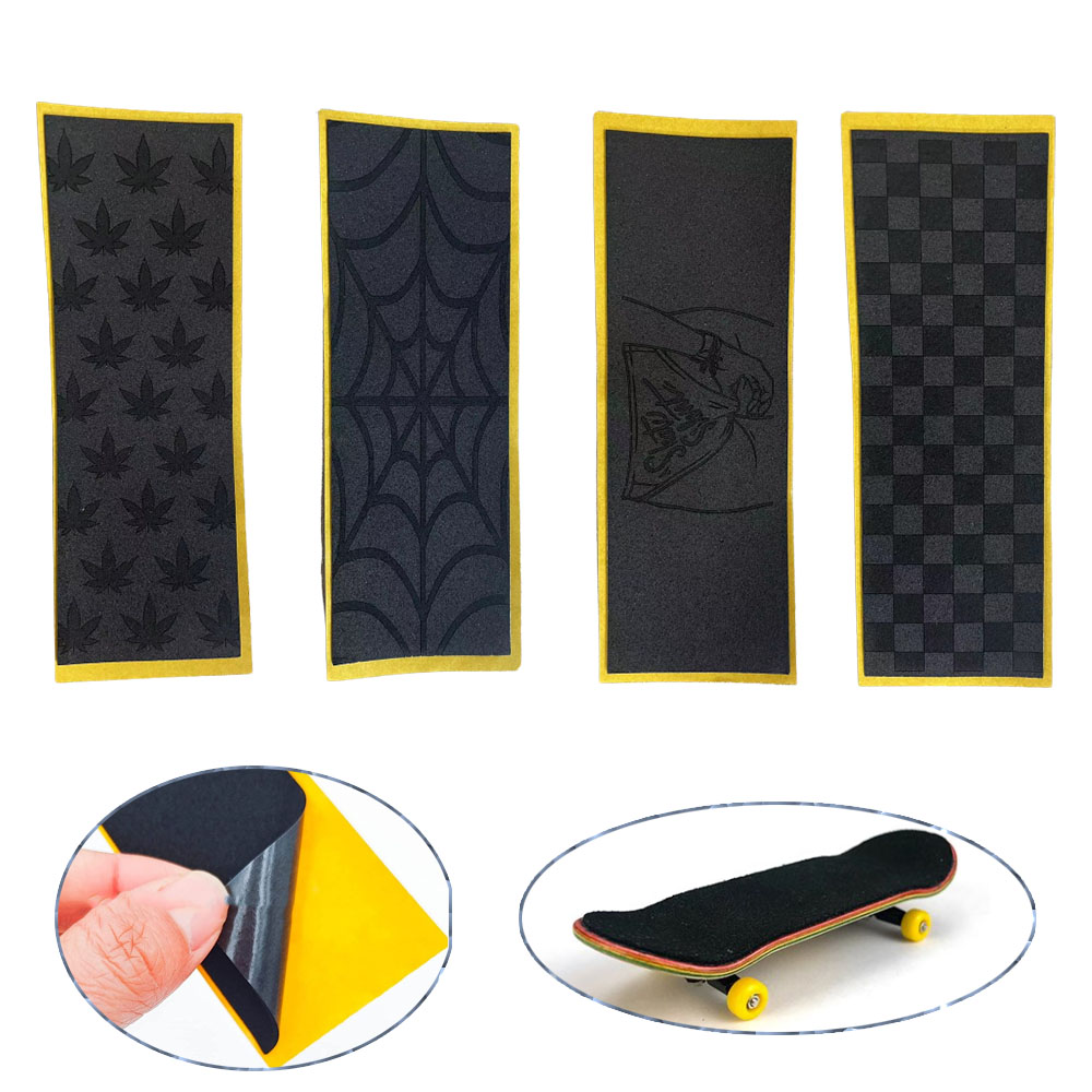 Bandes adhésives antidérapantes en mousse pour planche à roulettes, 5 pièces, bande adhésive pour pont de touche en bois, tapis noir