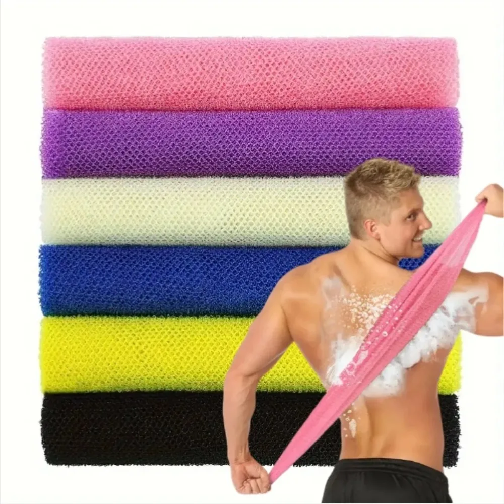 3/1 Stück Peeling African Net Badeschwamm Waschlappen Doppelseitiges Luffa-Handtuch ack Duschwäscher für glatte Haut Badzubehör