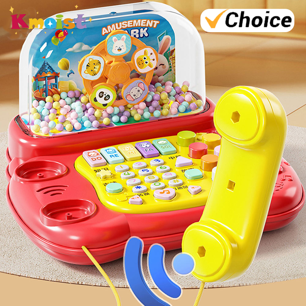 Elektrische Telefon Spielzeug Cartoon Klavier Musik Licht Aktivität Multifunktionale Kind Musical Lernen Spielzeug für Kinder Weihnachten Geschenke