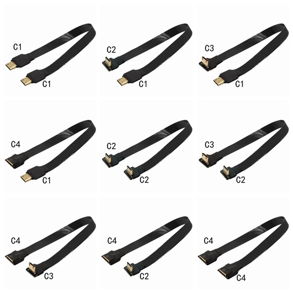 5CM 10CM 15CM 20CM 50CM 1M Mini cámara HDMI de alta definición acodada, cámara con cable de vídeo suave, cámara aérea, PTZ FPV dedicado