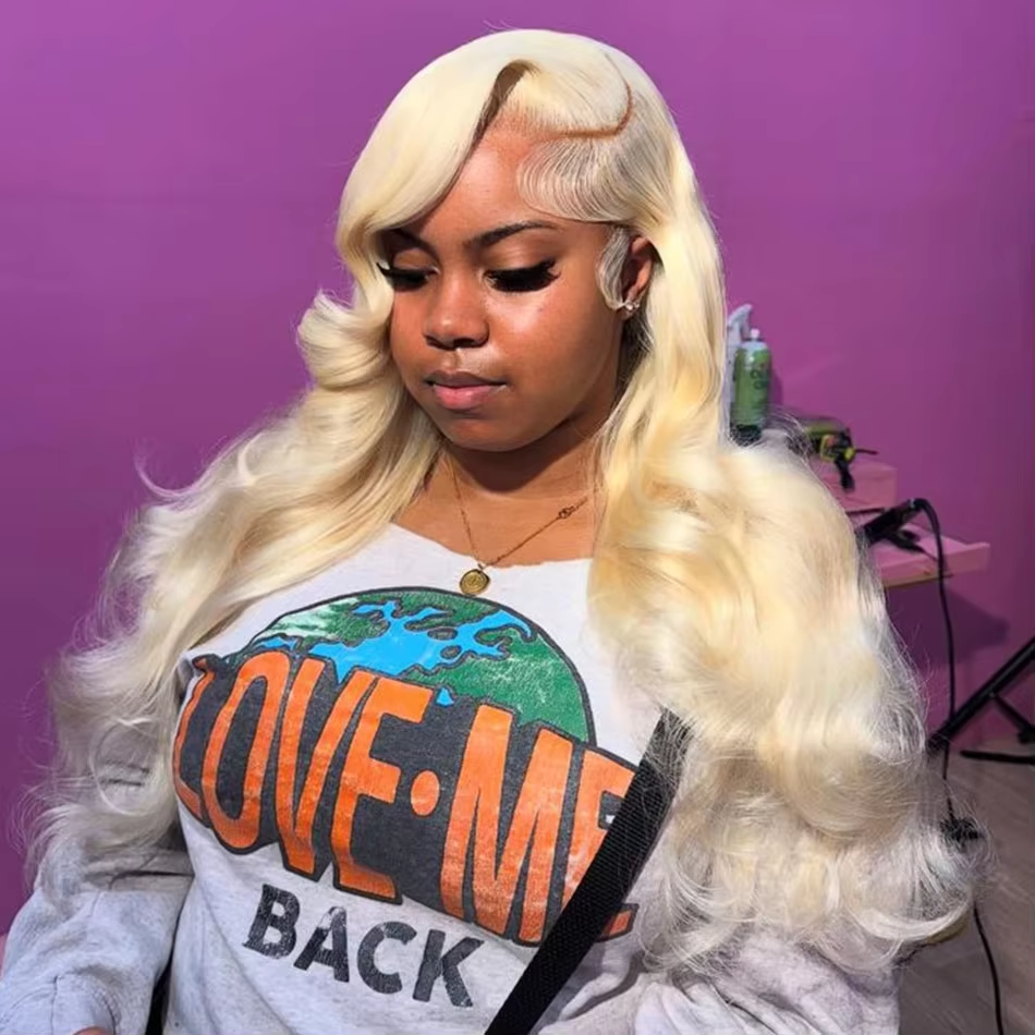 613 Blonde 13x6 Lace Front Wig Human Hair Body Wave Lace Frontal Wigs Human Hair 250% Density Natural Hairline With Baby Hair