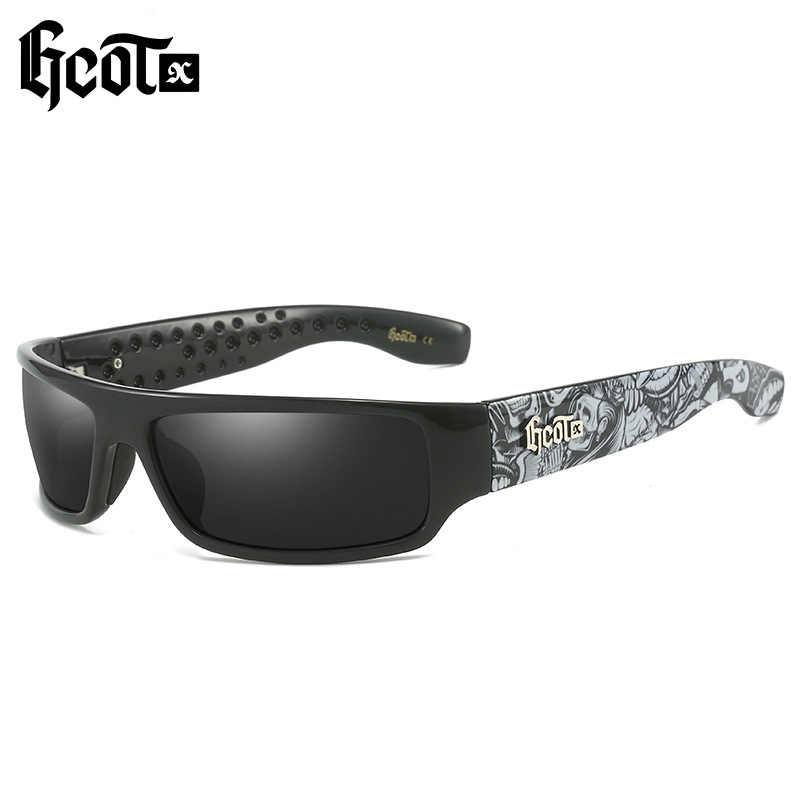 GCOTX Trendy Marke Luxus Polarisierte Sonnenbrille Chicano Motorrad Gang Stil Hip-hop Mode West Coast männer Sonnenbrille G283