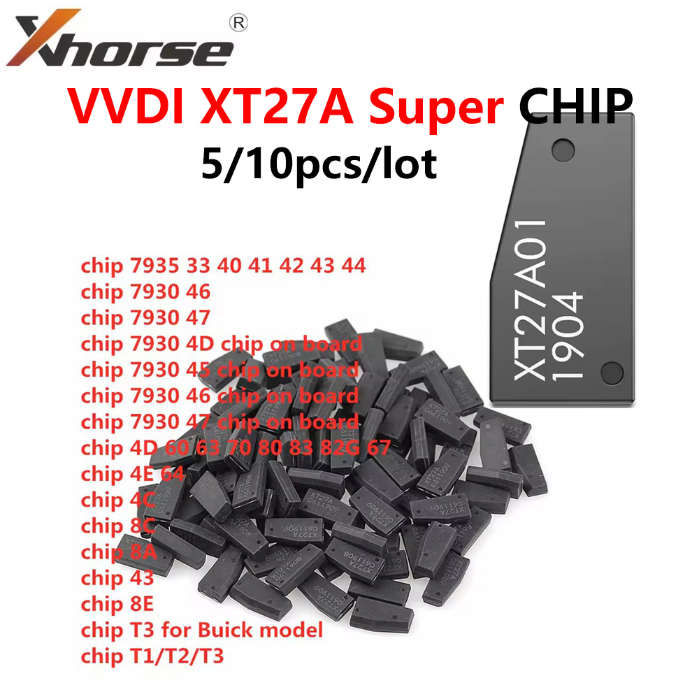 5/10 шт./лот XT27A для ID46/40/43/4D/8C/8A/T3/47 суперчип Xhorse VVDI XT27 XT27A01 транспондер VVDI2 VVDI мини-ключ инструмент