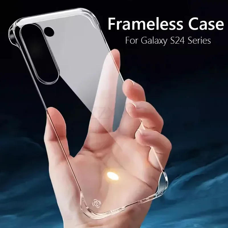 Cover rigida trasparente sottile senza cornice per Samsung Galaxy S26 S24 S25 FE Edge S23 S22 S23 S24 S21 FE Plus Ultra
