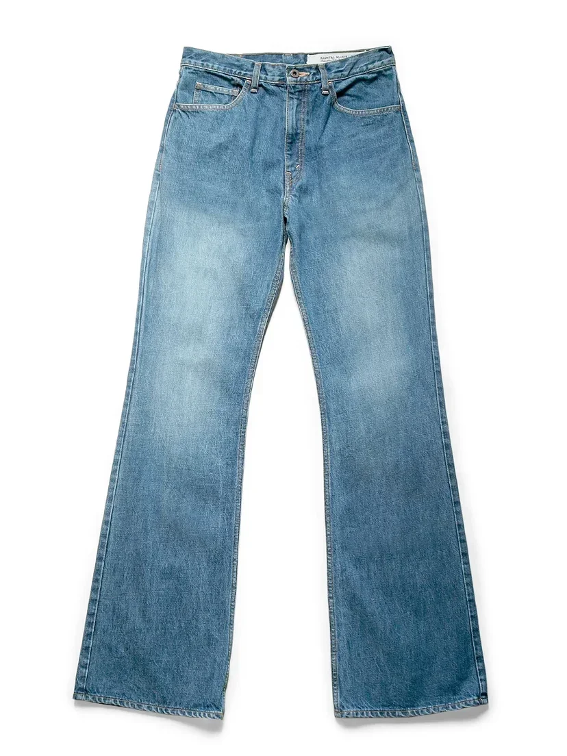 Jeans in Denim Blu Chiaro Stile Giapponese KAPITAL, Nuova Collezione, Casual in Cotone per Uomo