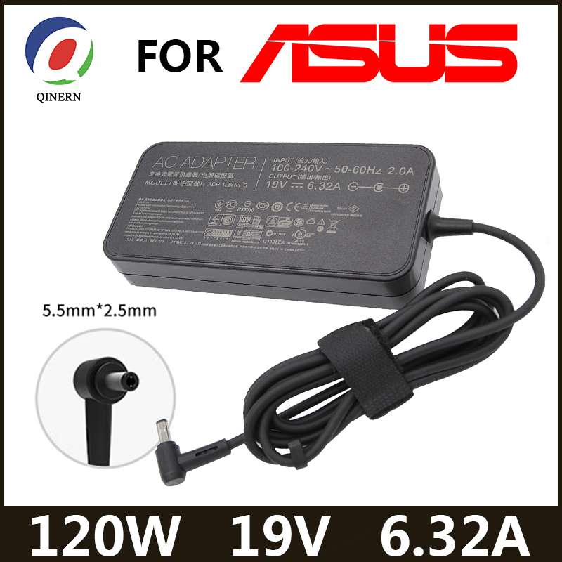 Adaptador de corriente alterna para ordenador portátil toshiba Satellite, cargador de 19V, 6,32a, 5,5x2,5mm, 120W, para Asus PA-1121-28, N750, N500, N53S, G50, N55